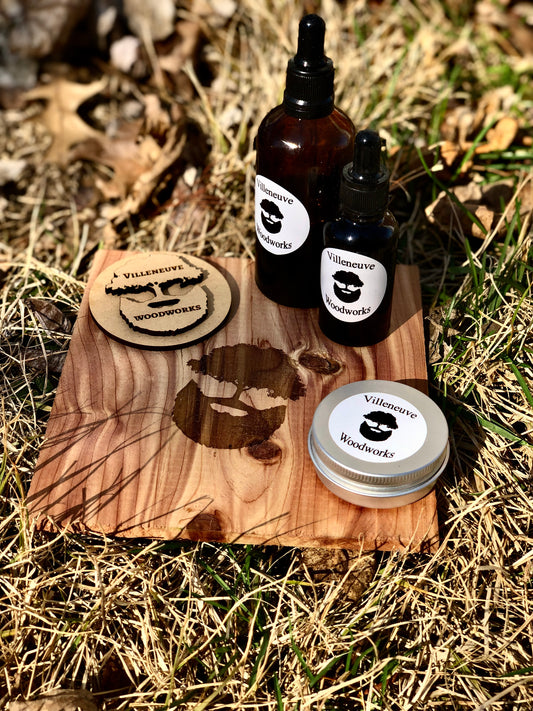Essential Beard Care Collection | 2 Oils + 2 Balms | Villeneuve Woodworks